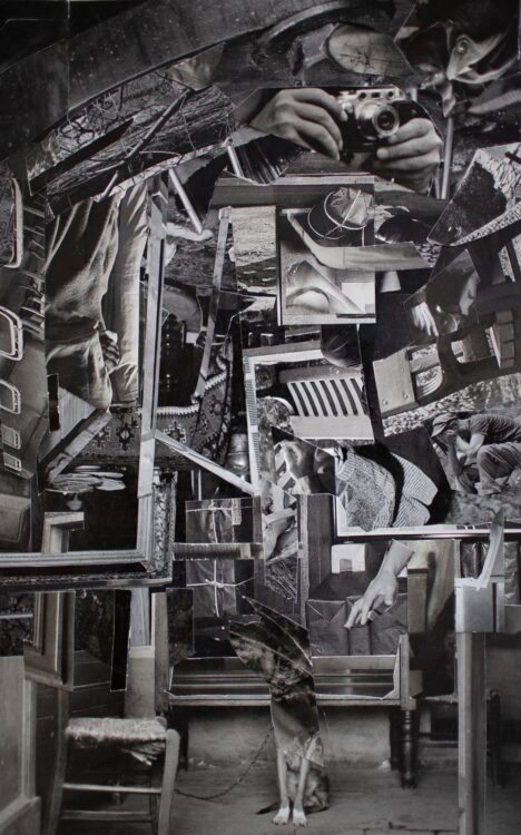Sabine Hertig (*1982) Untitled, 2025 Analoge Collage auf Papier 28 x 18 cm Courtesy die Künstlerin