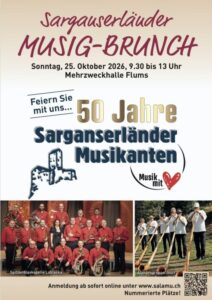 50 Jahre SARGANSERLÄNDER MUSIKANTEN – Sarganserländer Musig-Brunch